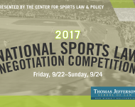 2017 National Sports Law Negotiation Competition